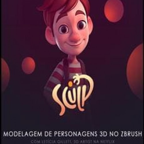 Modelagem de Personagens 3D no ZBrush - Letícia Gillett